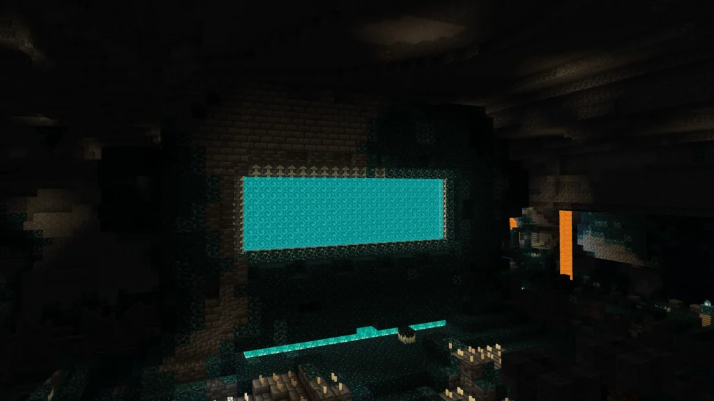 The Sift portal in an Ancient City in Minecraft Bedrock