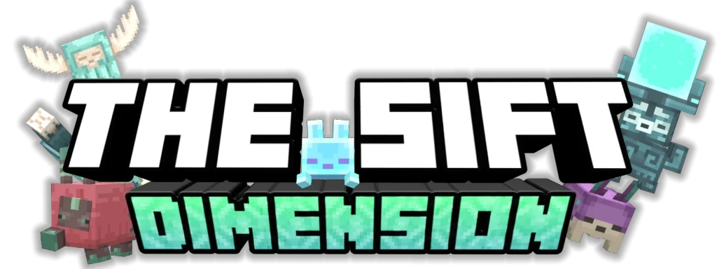The Sift Dimension Add-On logo for Minecraft Bedrock