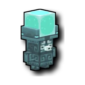 Stone Sifter mob with glowing cube head from The Sift Dimension addon